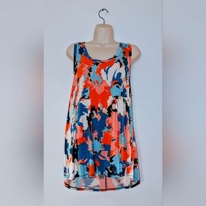 Tank Summer - beach - floral top / sundress - size 1X